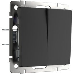 Выключатель Встраиваемые механизмы черные W1120008