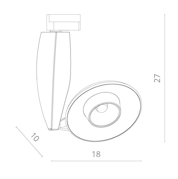 Трековый светильник Nota A4235PL-1WH — изображение 2