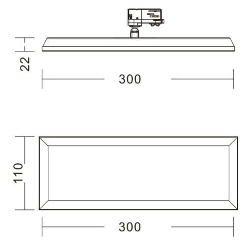 Трековый светильник Panel Track Light 707058 — изображение 2