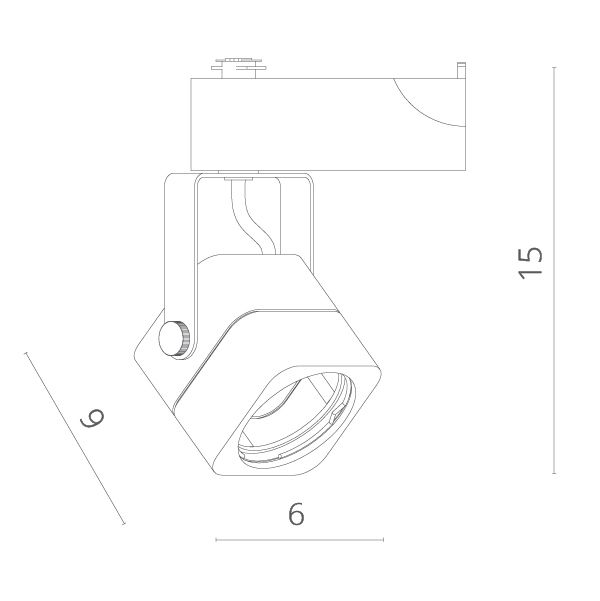 Трековый светильник Lente A1314PL-1WH — изображение 2