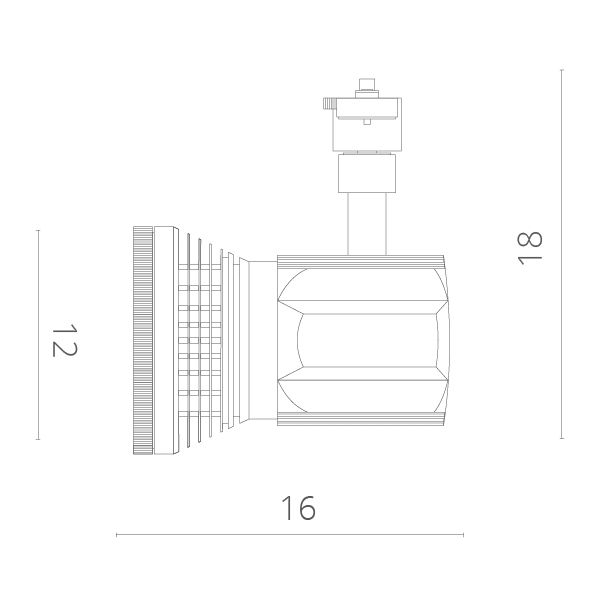 Трековый светильник Pianta A6118PL-1WH — изображение 2