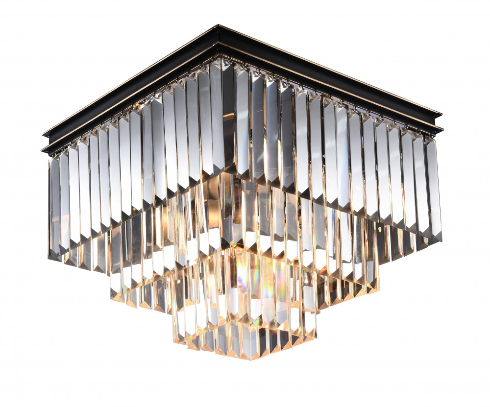Потолочная люстра 31100 31105/PL black+gold