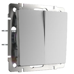 Выключатель Встраиваемые механизмы серебряные W1120006