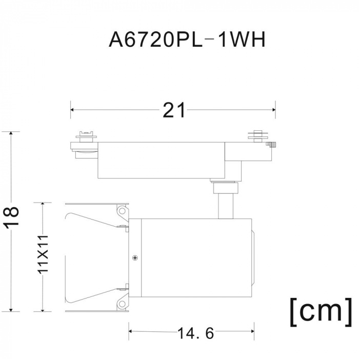Трековый светильник Falena A6720PL-1WH — изображение 2