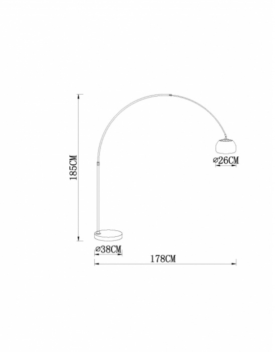 Торшер Arco A8926PN-1SS — изображение 2
