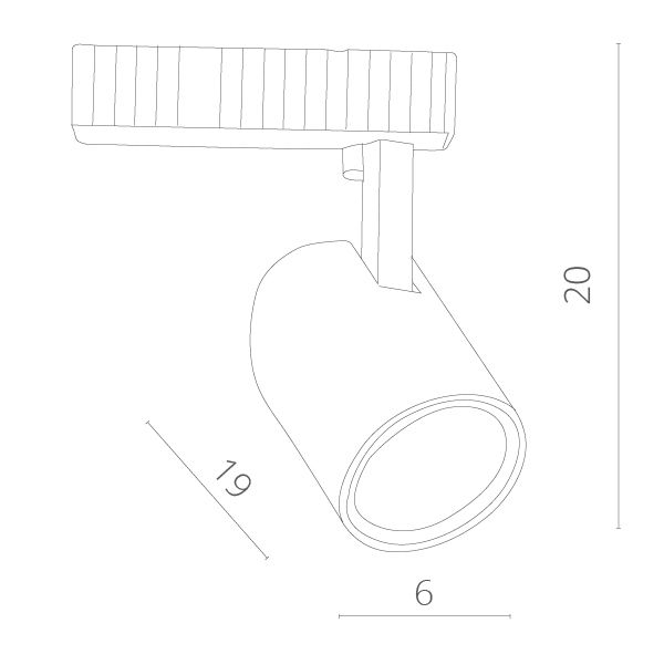Трековый светильник Striscia A3607PL-1BK — изображение 2