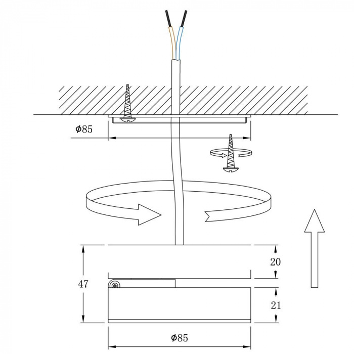 Точечный светильник Vela A2511PL-1BK — изображение 3