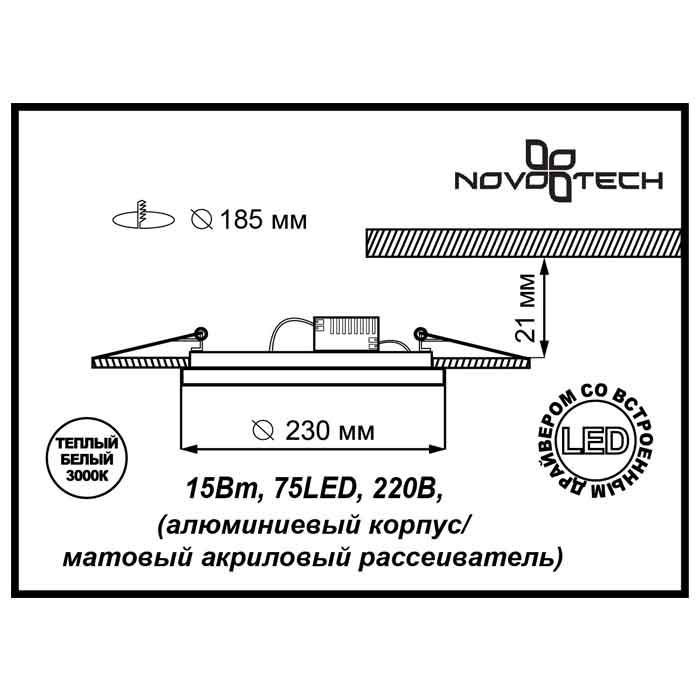 Точечный светильник Peili 357265 — изображение 3