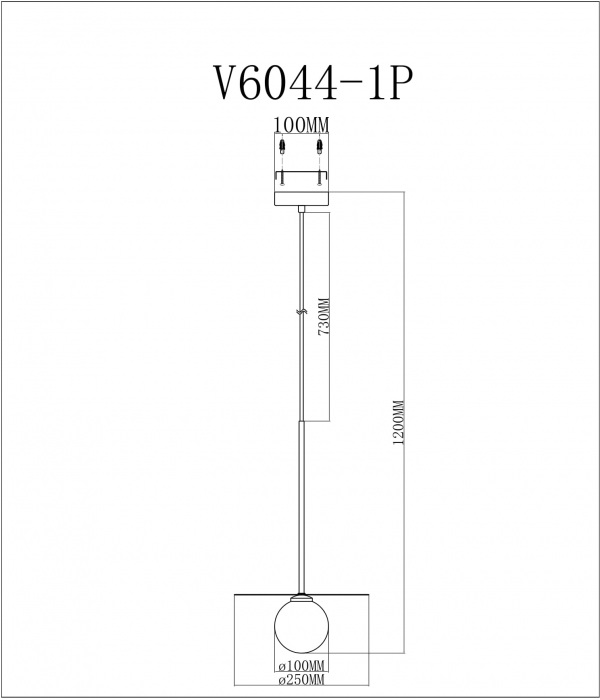 Подвесной светильник Scrumbel V6044-1P — изображение 2
