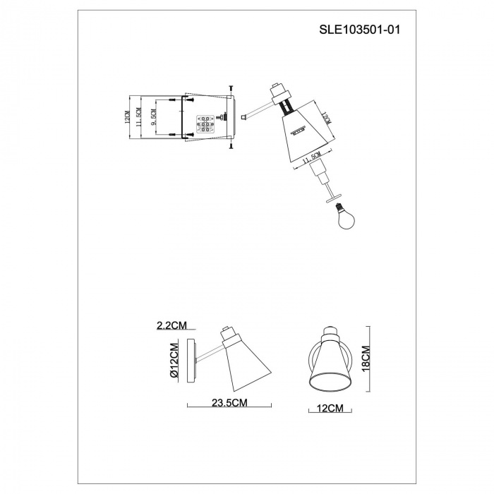 Бра Biane SLE103501-01 — изображение 2