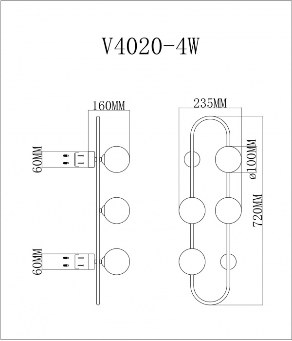 Бра Moderli Krona V4020-4W-47312 — изображение 2